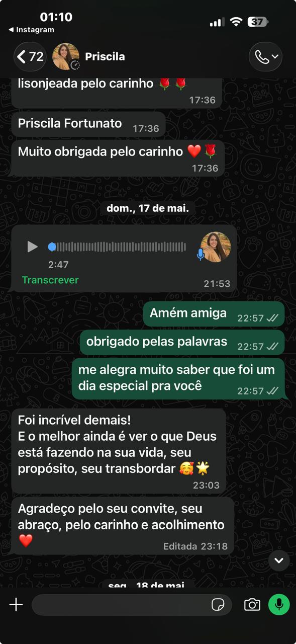 Depoimento de Priscila Fortunato