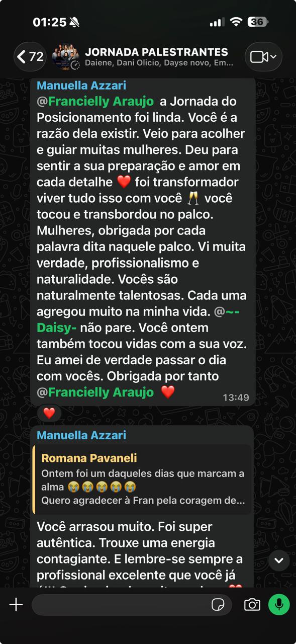 Depoimento de Manuella Azzari